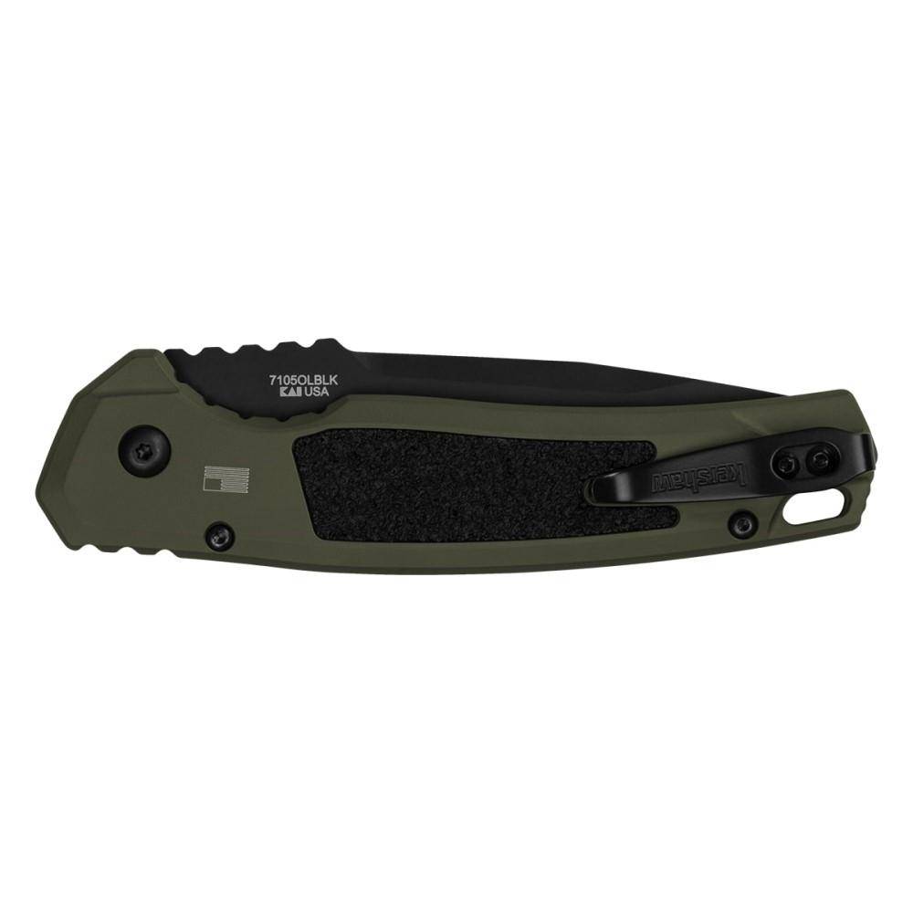Kershaw Launch 16 Automatic Folding Knife 3-1/2" Tanto Blade Black Olive - Image 2
