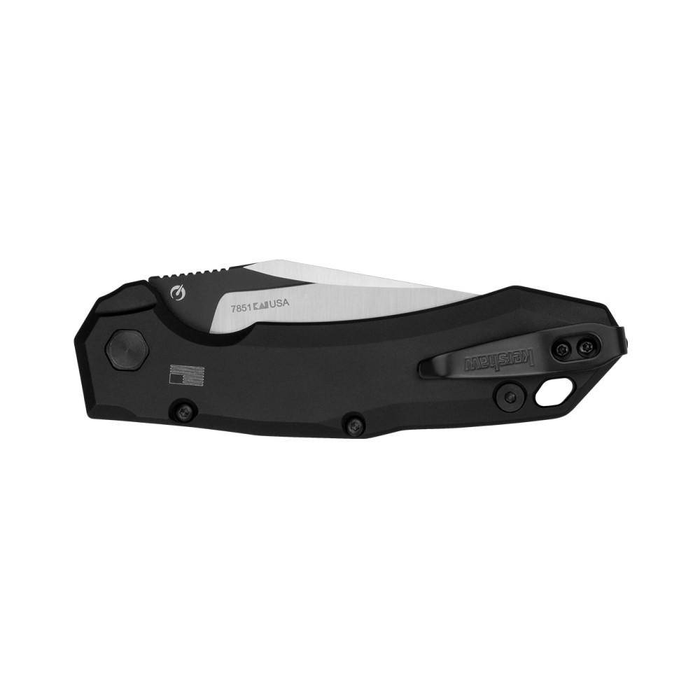 Kershaw Launch 19 Automatic Knife 3-3/10" Clip Point Blade Black Tan - Image 2