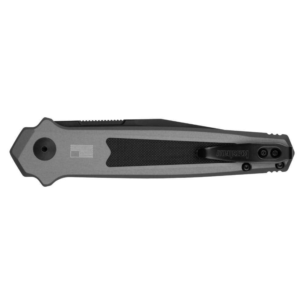 Kershaw Launch 17 Automatic Folding Knife 3-1/2" Clip Point Blade Grey - Image 3