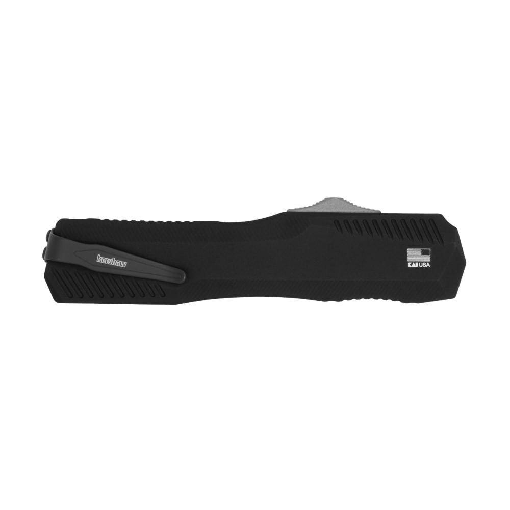 Kershaw Livewire OTF Automatic Knife 3-3/10" Spear Point Blade Black - Image 2