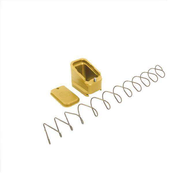 Shield Arms Magazine Extension +5/+4 for Glock 17/22/34/35/19X/45 Gold