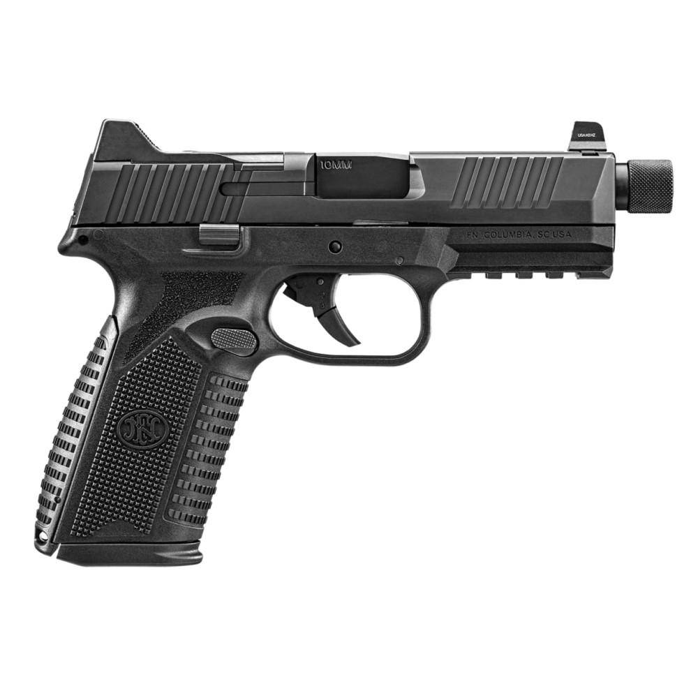 FN 510 Tactical Handgun 10mm 10rd Magazines (2) 4.71" Threaded Barrel Black NMS Night Sights