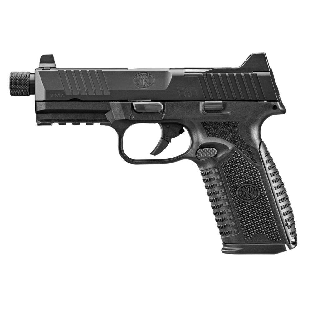 FN 510 Tactical Handgun 10mm 10rd Magazines (2) 4.71" Threaded Barrel Black NMS Night Sights - Image 2