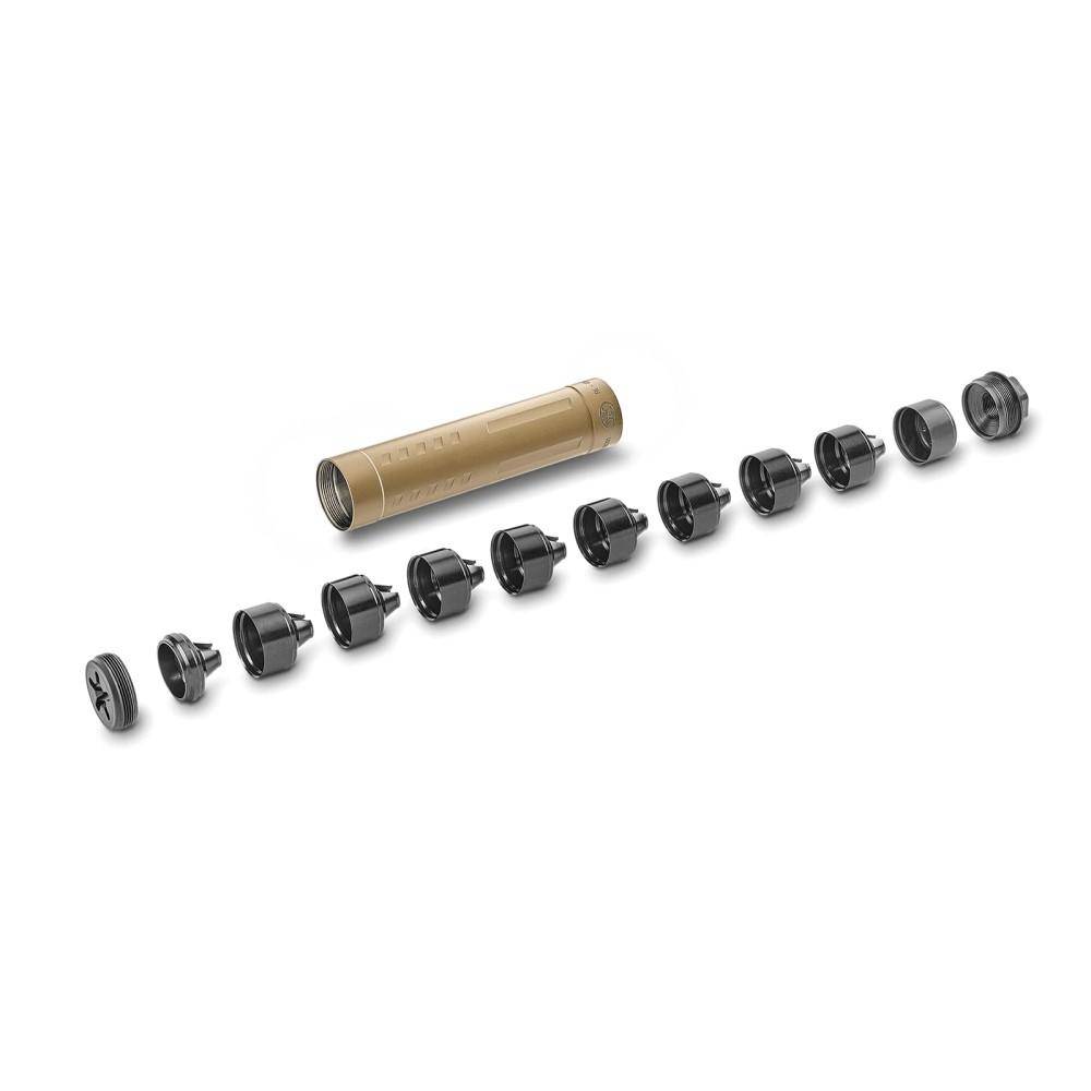 FN Catch 22 Ti Suppressor .22 LR/17 HMR 5.25" 1/2"x28 Thread Black - Image 2