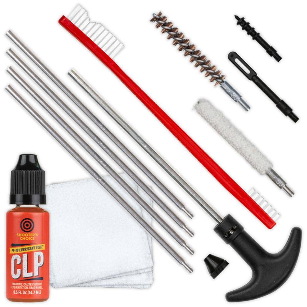 Shooters Choice .30 Cal Rifle Cleaning Kit with Aluminum Rod - Image 2