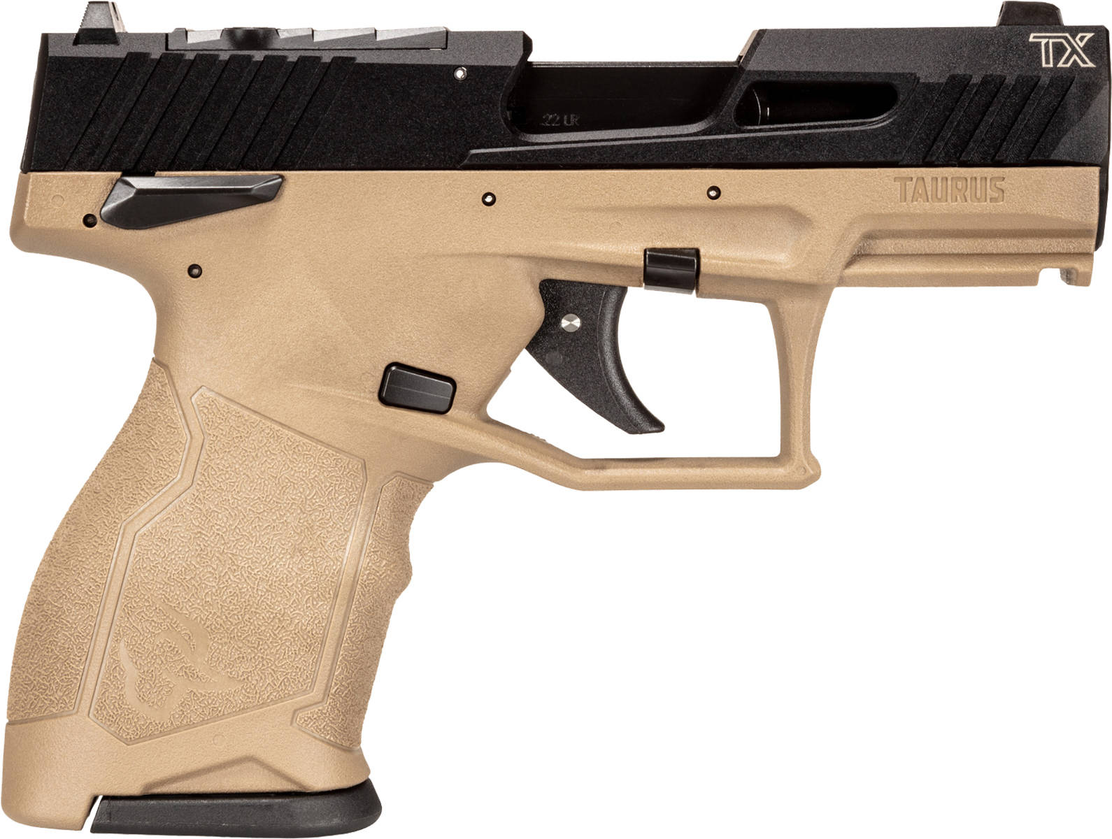 Taurus TX22 Compact Handgun .22 LR 13rd Magazines (2) 3.6" Barrel FDE