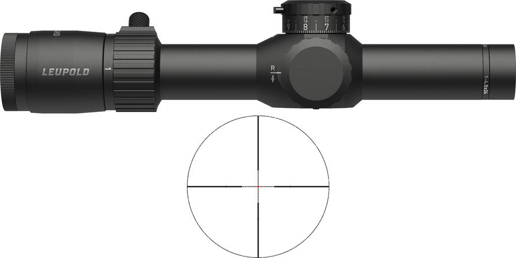Leupold Mark 4HD 1-4.5x24 30mm SFP FireDot TMR Illum Black