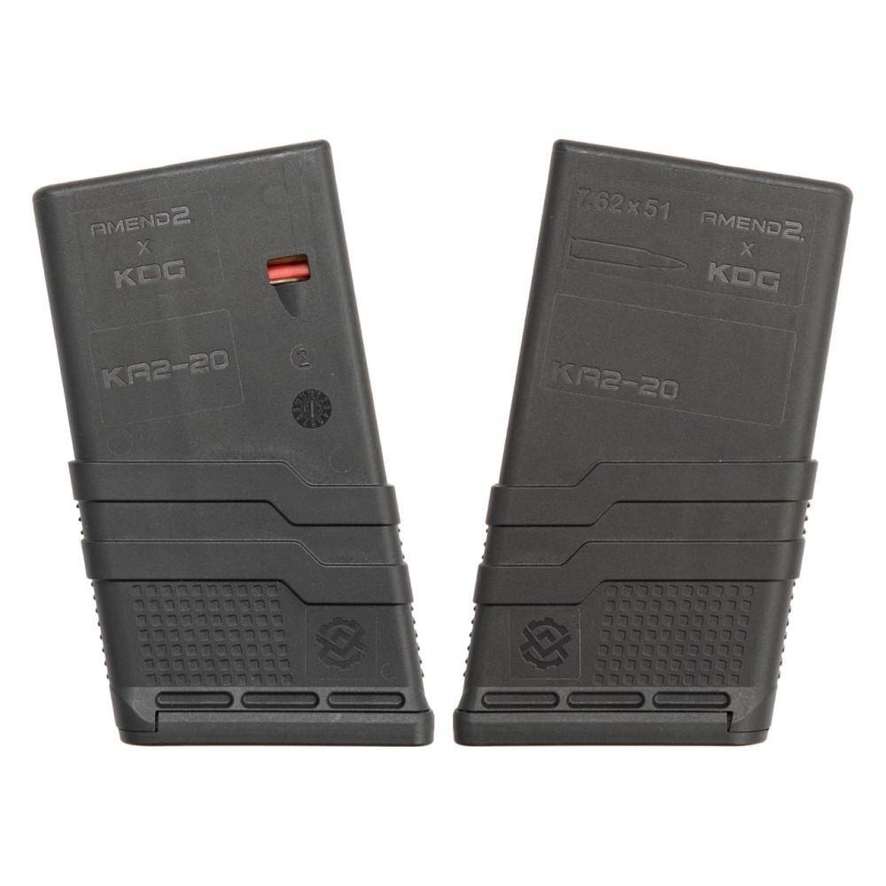 Amend2 Kinetic Development Group Mod-3 Scar 17 Rifle Magazine Black 7.62x51 20/rd - Image 2