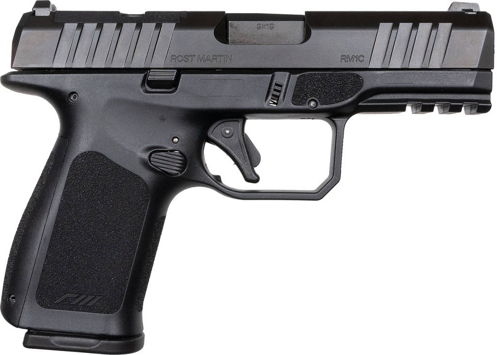 Rost Martin RM1C Handgun 9mm Luger 15rd (1) & 17rd (1) Magazines 4" Barrel Black Optic Ready
