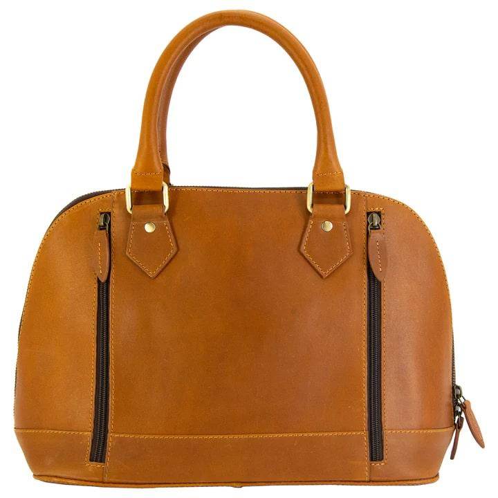Smith & Wesson Classic Satchel Concealed Carry Purse Tan - Image 3