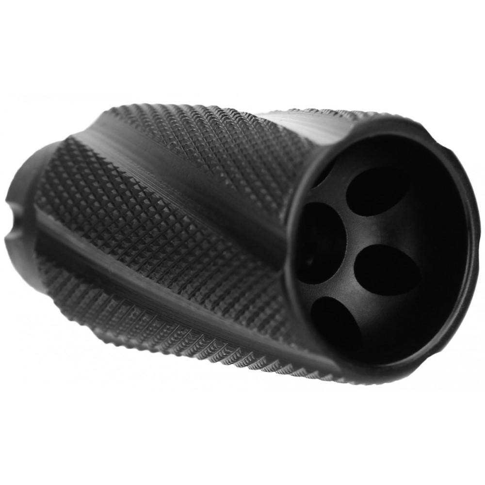 TacFire Knurled Linear Compensator Flash & Concussion Forwarder 7.62x39 14x1 LH Black - Image 3