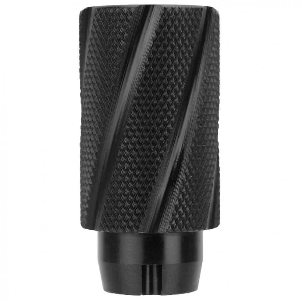 TacFire Knurled Linear Compensator Flash & Concussion Forwarder 7.62x39 14x1 LH Black - Image 4