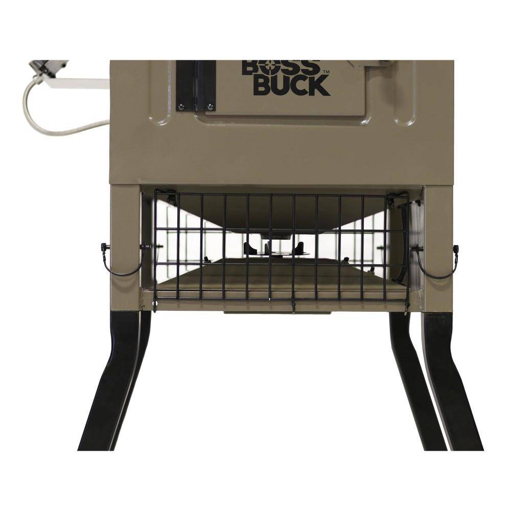Boss Buck Fill Sled Feeder with Diverter Plate and Solar Panel 300lb - Image 2