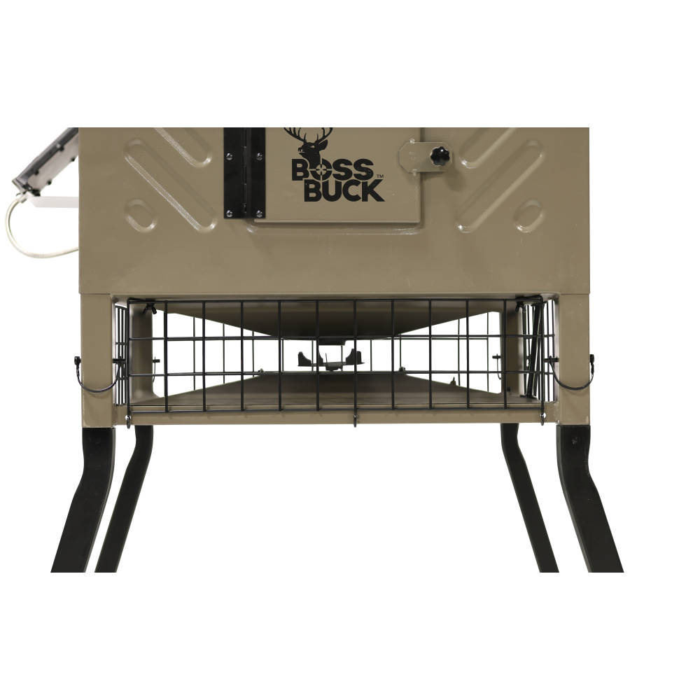 Boss Buck Fill Sled Feeder with Diverter Plate and Solar Panel 600lb - Image 2