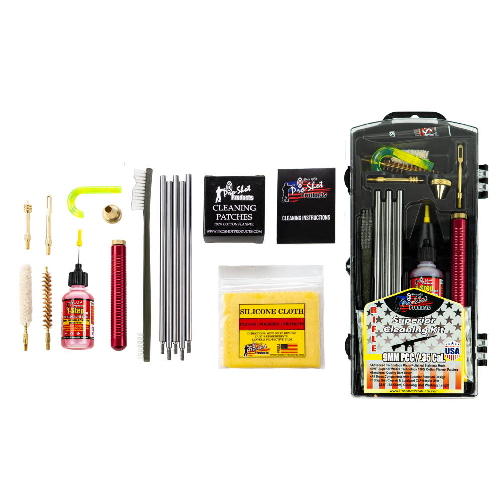 Pro-Shot 9mm Luger Handgun Carbine Caliber (Rifle) Classic Cleaning Kit - Image 3