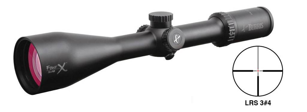 REFURBISHED Burris FourX Rifle Scope - 3-12x56mm Illuminated Mil-Dot Reticle Matte