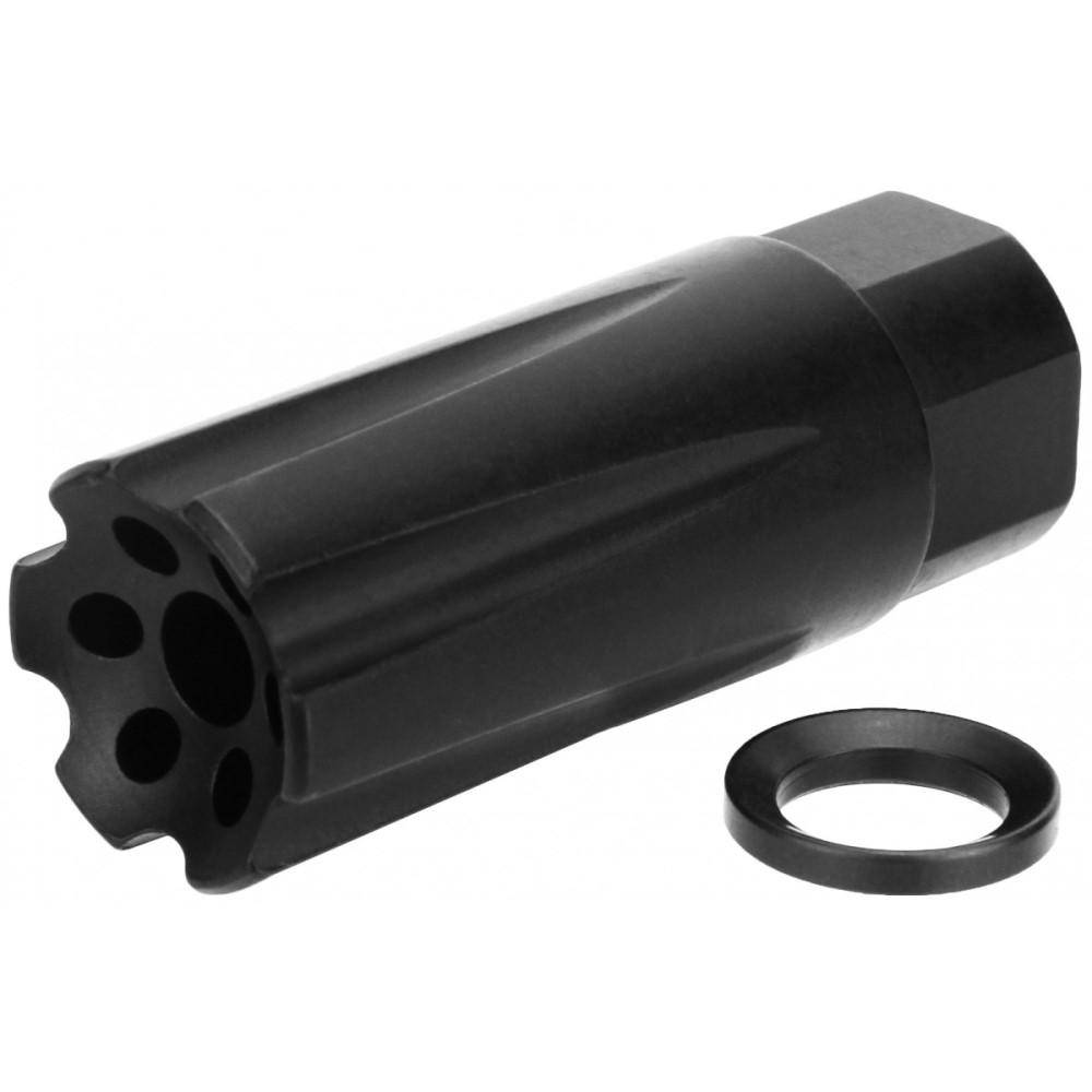 TacFire Linear Compensator Sound & Concussion Forwarder .308 5/8x24 Black - Image 4