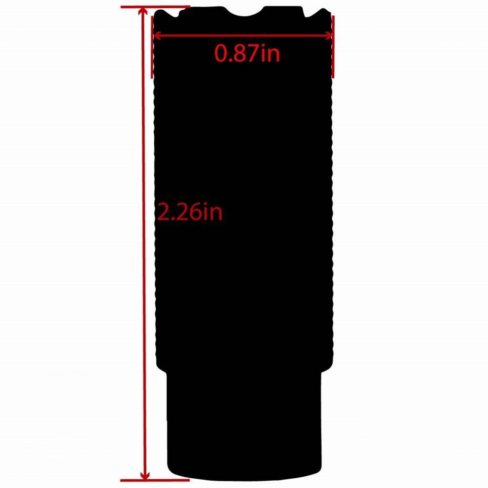 TacFire Linear Compensator Sound & Concussion Forwarder .308 5/8x24 Black - Image 5