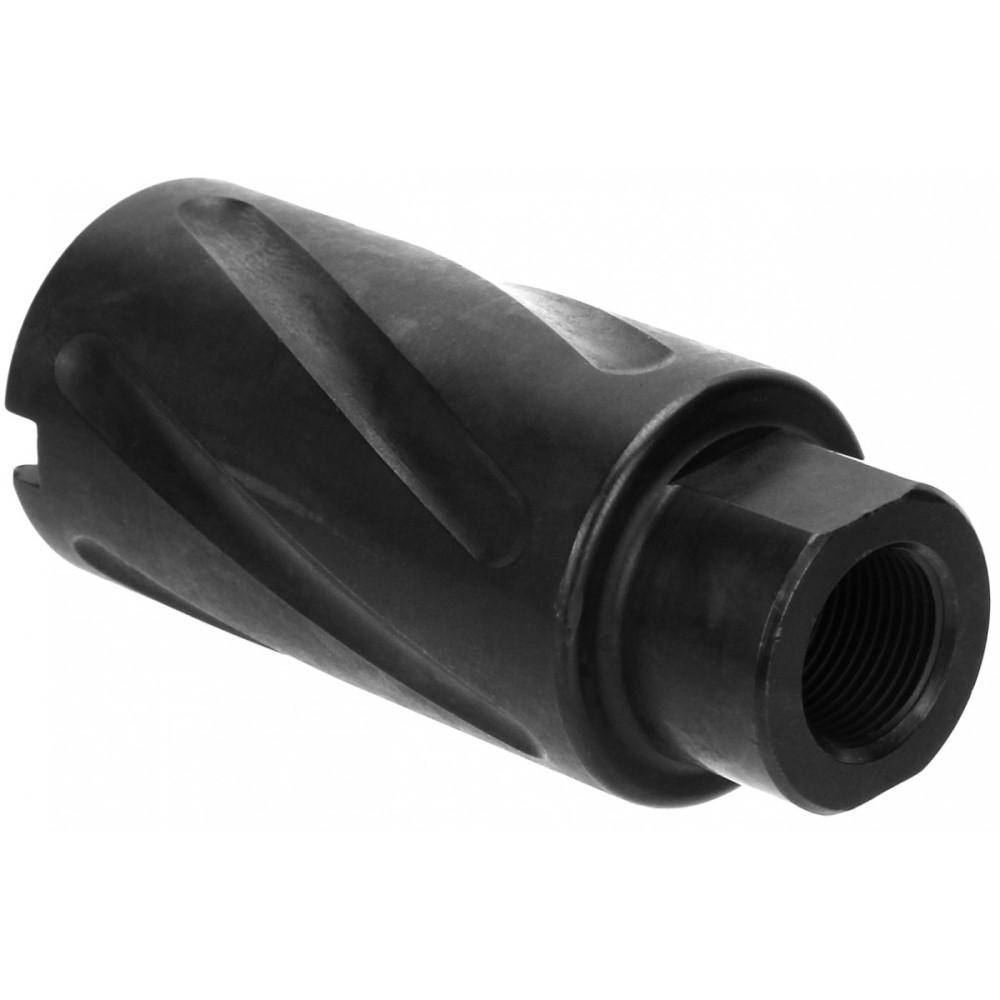 TacFire Spiral Fluted Muzzle Brake .223/5.56 1/2''x28'' Thread w/Crush - Image 2