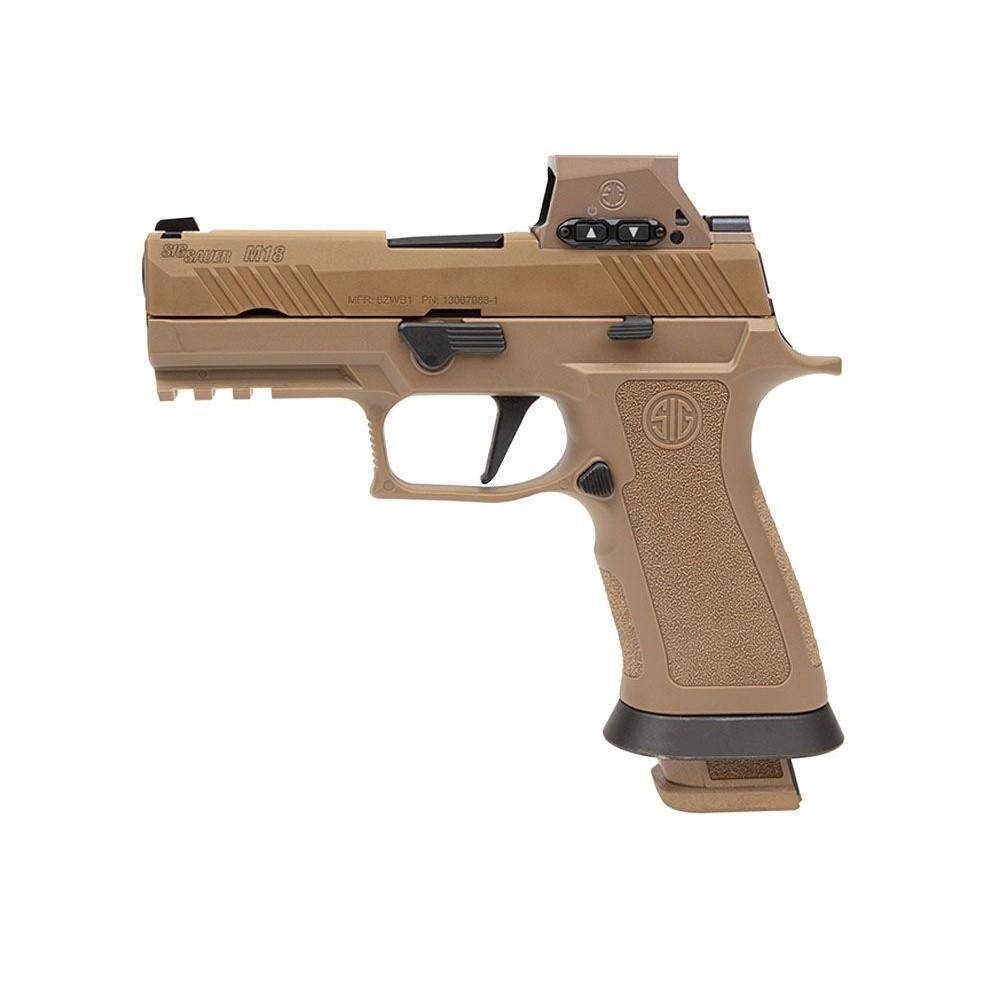 Sig Sauer M18X Handgun 9mm Luger 21rd Magazines (3) 3.9" Barrel Coyote with RomeoM17 - Image 2
