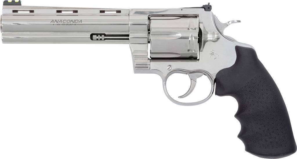 Colt Target Anaconda Handgun .44 Rem Mag 6rd Capacity 6" Barrel Stainless Frame Hogue Rubber Grip
