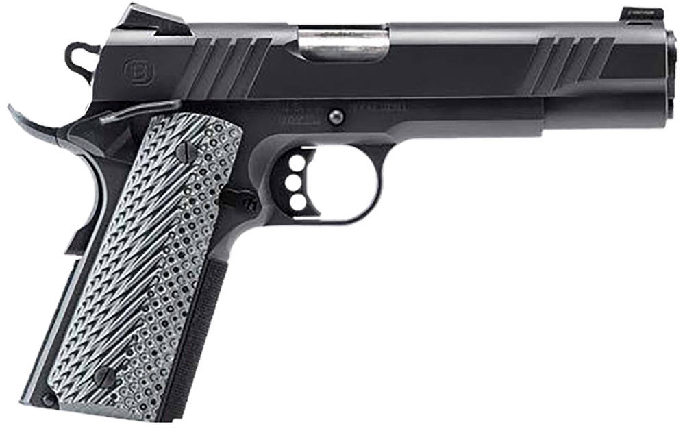 Bersa B1911 Handgun .45 ACP 8rd Magazine 5" Barrel Black with VZ Grips Night Sight
