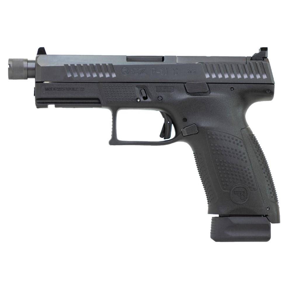 CZ USA P-10 C Handgun 9mm Luger 17rd Magazine 4.6" Threaded Barrel Black Optics Ready Suppressor Ready - Image 2