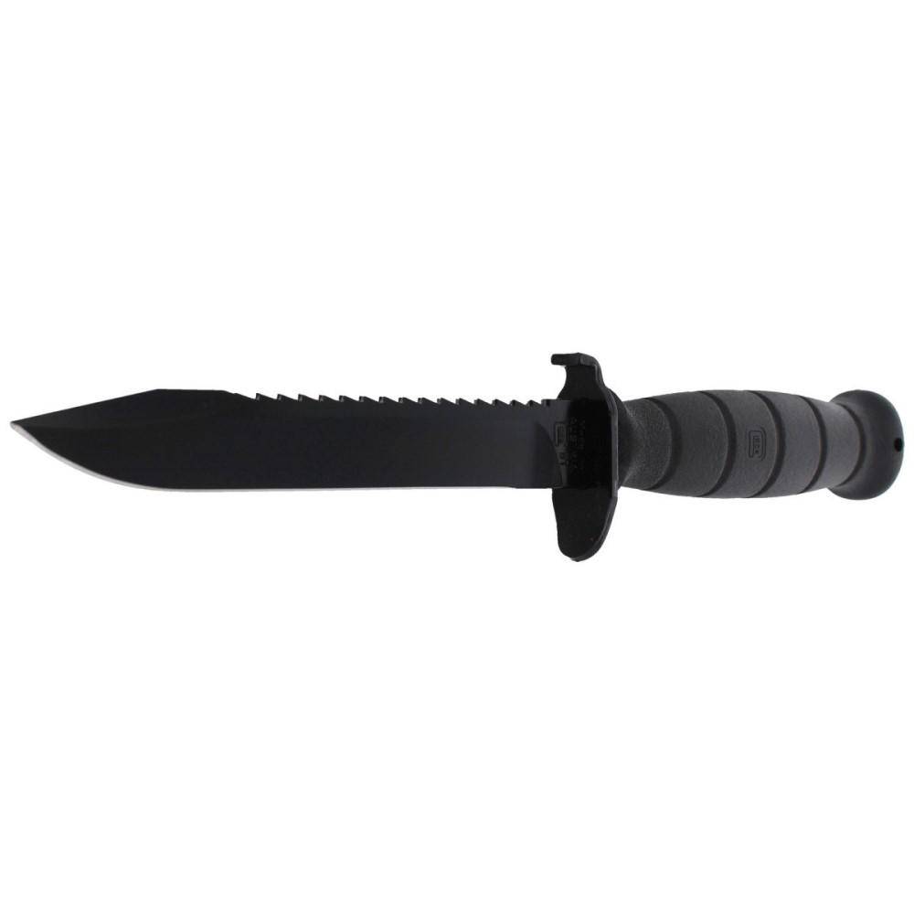 Glock Survival Tactical Fixed Knife 6-1/2" Drop Point Blade Black Bulk - Image 2