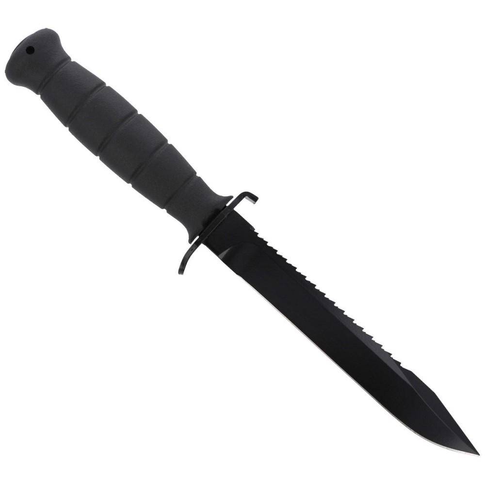 Glock Survival Tactical Fixed Knife 6-1/2" Drop Point Blade Black Bulk - Image 3