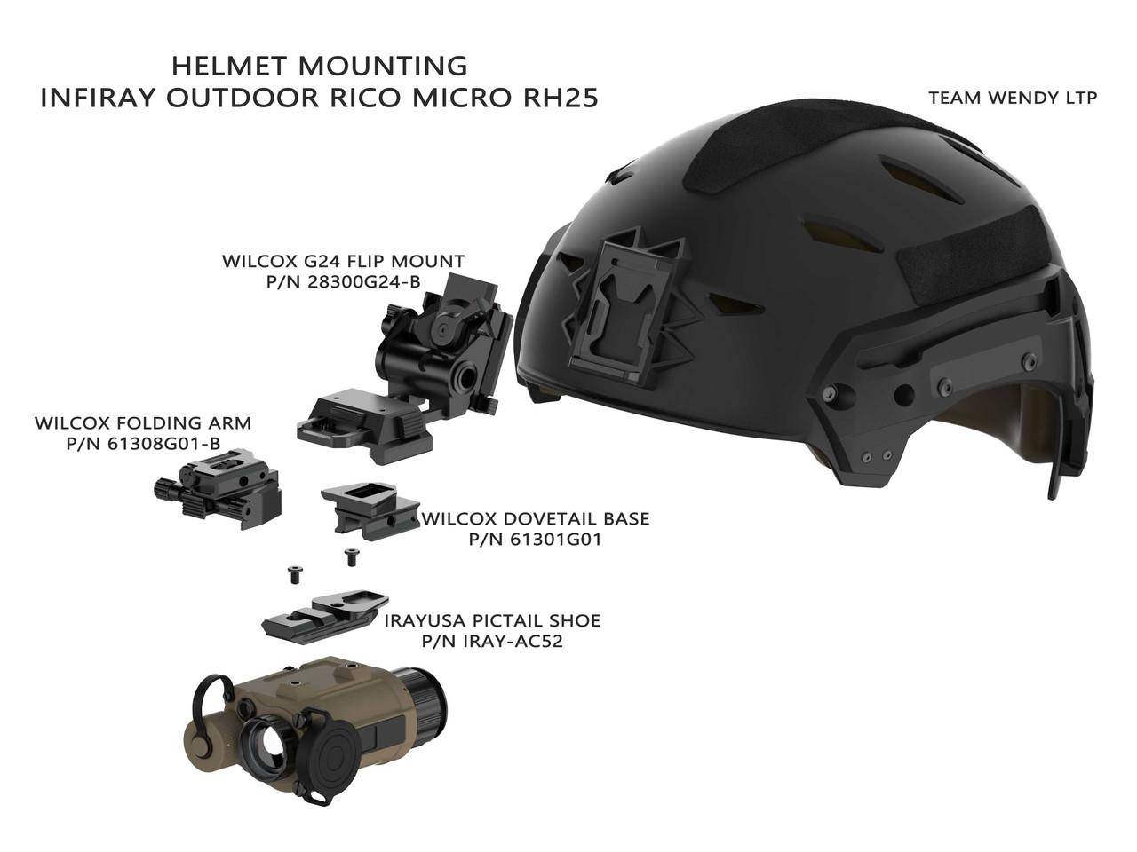 InfiRay RICO MICRO PICTAIL Helmet/Weapon Shoe - Image 2