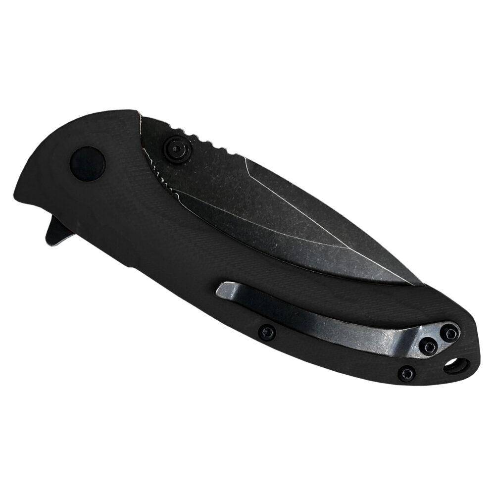 ABKT Elite Shadow Protector II Folding Knife 3-1/2" Drop Point Blade Black - Image 2