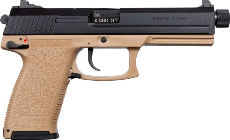 H&K Mark 23 Handgun .45 Auto 12rd Magazines(2) 5.87" Threaded Barrel FDE Frame