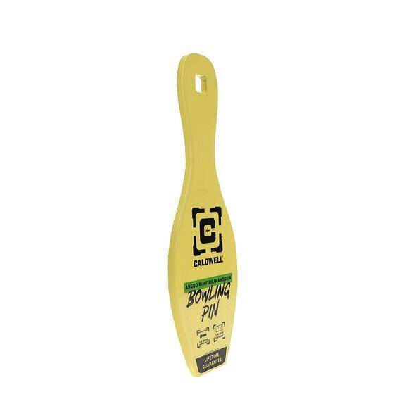 Caldwell AR500 1/4'' Rimfire/Handgun Bowling Pin Target Yellow - Image 2