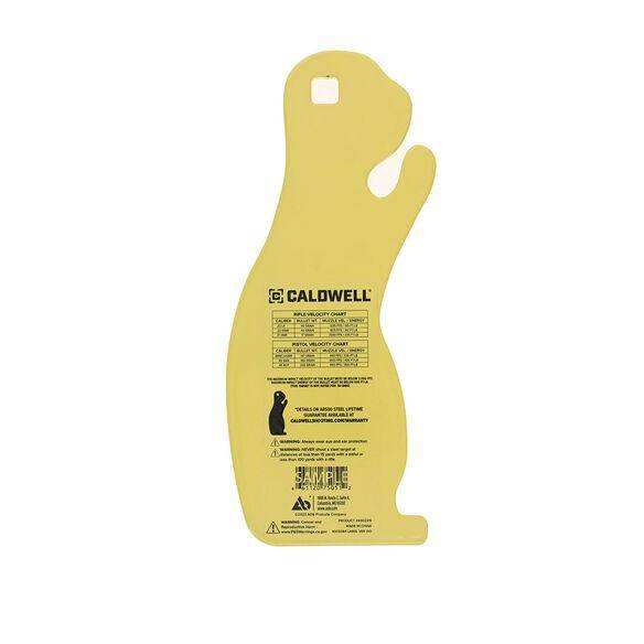 Caldwell AR500 1/4'' Rimfire/Handgun Prairie Dog Target Yellow - Image 2