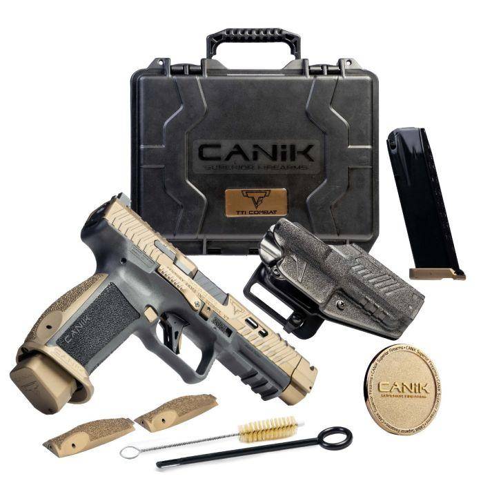 Canik TTI Combat Handgun 9mm Luger 18rd Magazines (2) 4.6" Barrel TTI Bronze - Image 2