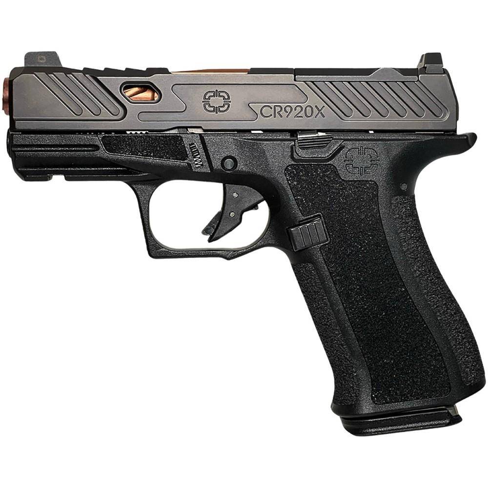Shadow Systems CR920X Crossover Subcompact Handgun 9mm Luger 15rd Magazines (2) 3.41" Bronze Barrel Black - Image 2