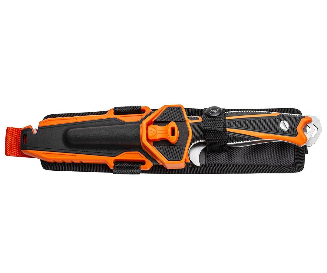 Master Cutlery Elk Ridge Trek Interchangeable Blade Set 4 1/2" Blades Orange and Black - Image 3