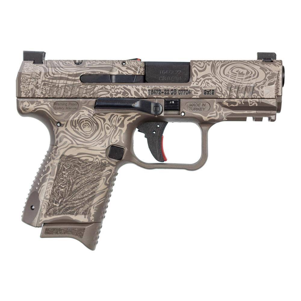 Canik TP9 Elite SC 9mm Luger 12rd Magazine 3.5" Barrel Damascus Brown Full Kit - BLEMISHED