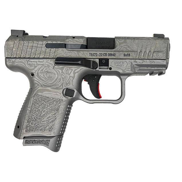 Canik TP9 Elite SC 9mm Luger 12rd Magazine 3.5" Barrel Damascus Silver w/Full Kit - BLEMISHED