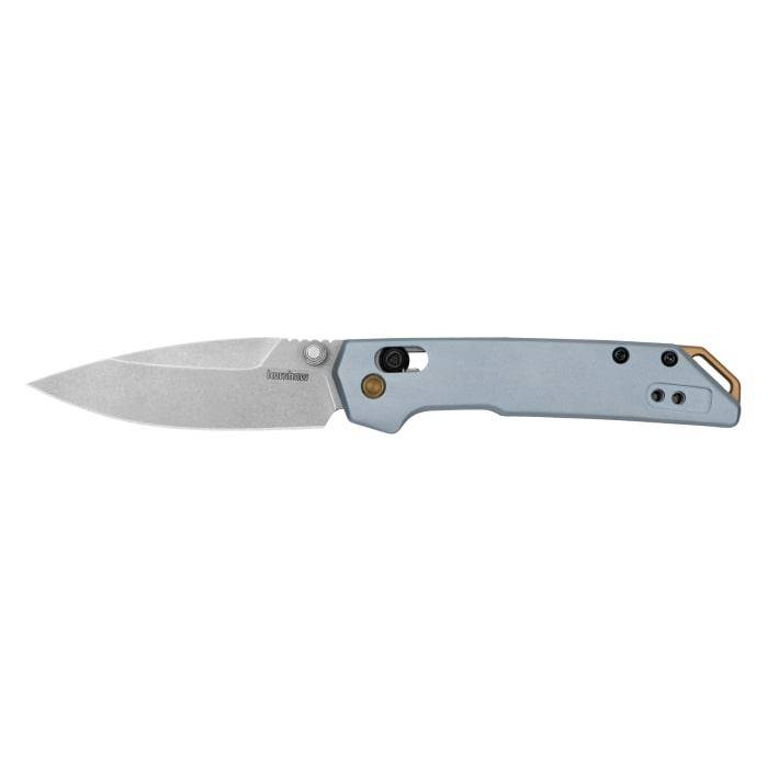 Kershaw Mini Iridium Folding Knife 3" Spear Point Blade Ice Blue - Image 2