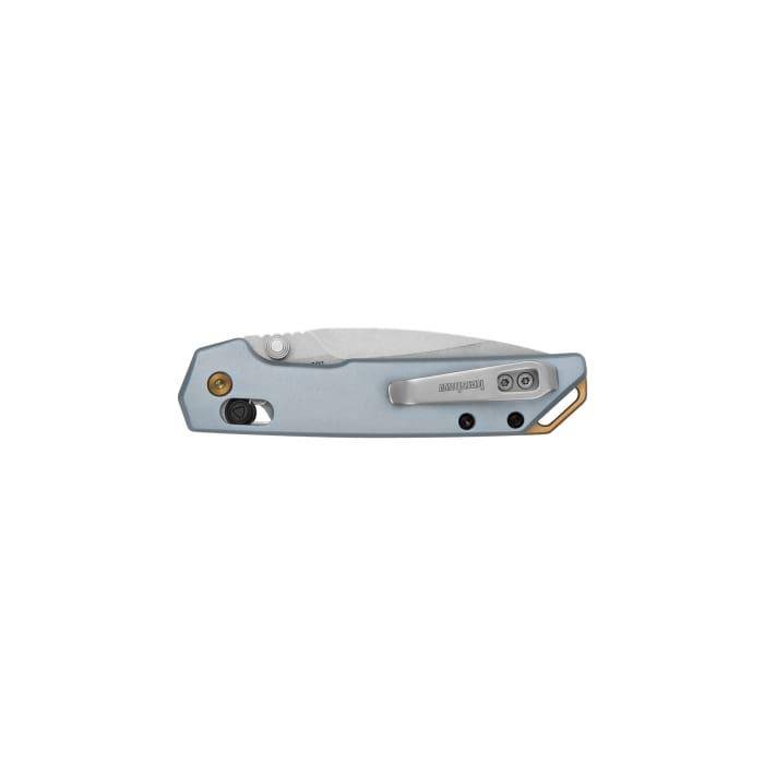 Kershaw Mini Iridium Folding Knife 3" Spear Point Blade Ice Blue - Image 3