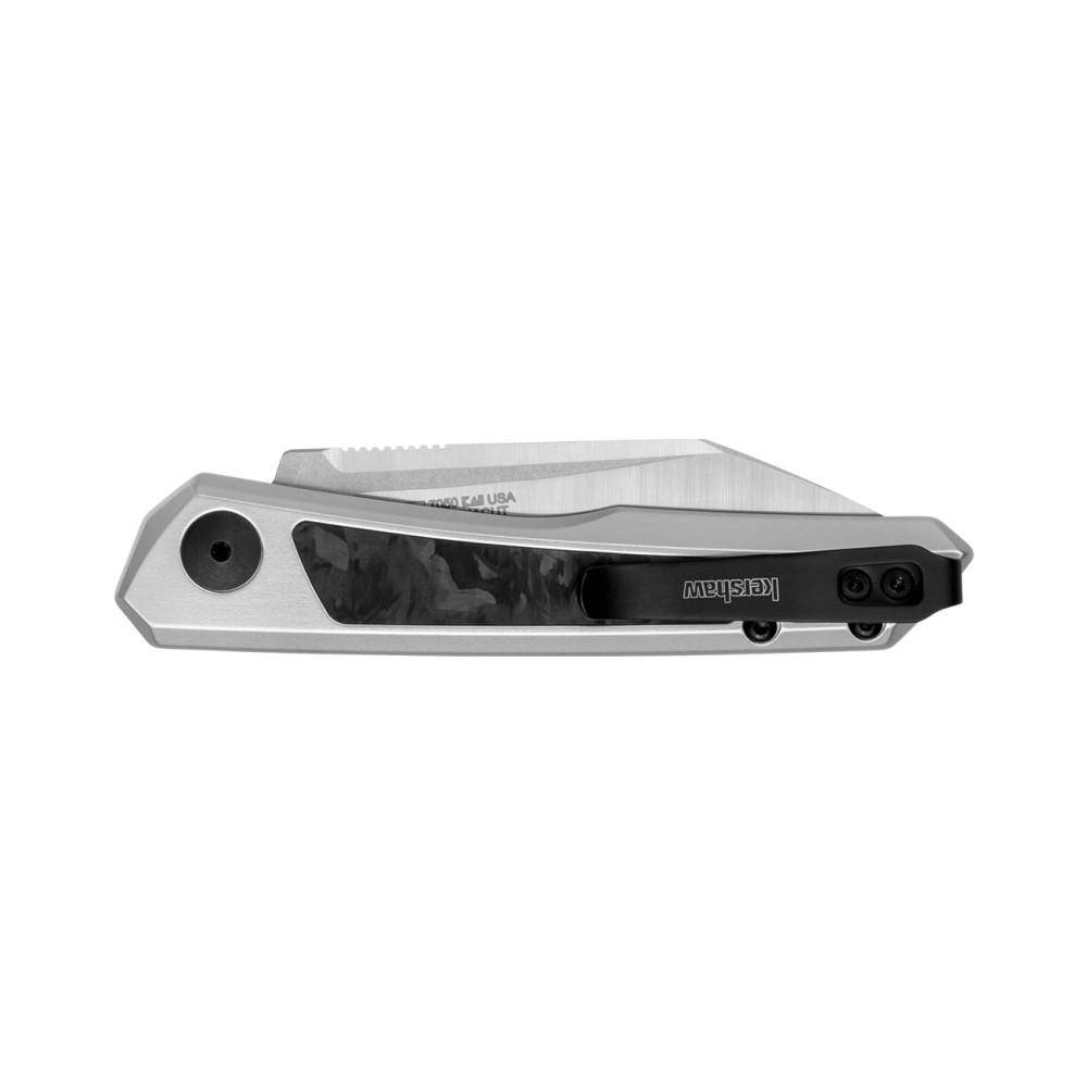 Kershaw Launch 20 Automatic Folding Knife 3" Reverse Tanto Blade Silver and Black - Image 3