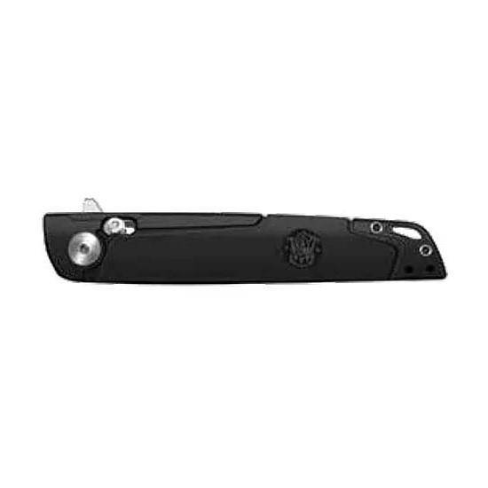 Smith & Wesson KT 24/7 Crossbar Folder Knife 3-1/4" Drop Point Blade Black - Image 2