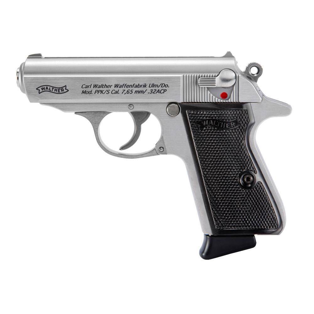 Walther PPK/S Handgun .32 ACP 7rd Magazine 3.3" Barrel Stainless - Image 2