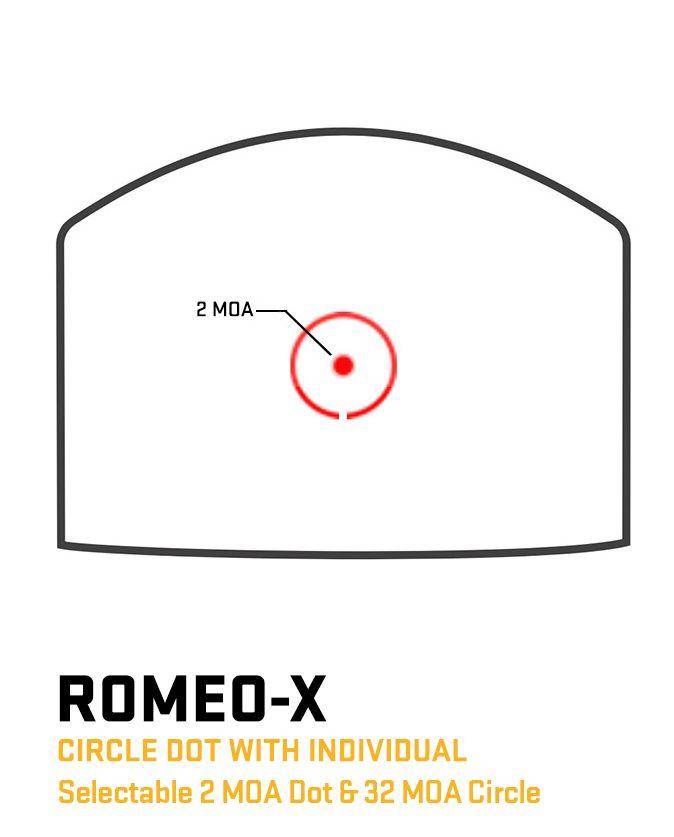 Sig Sauer Romeo-X Reflex Sight Open Pro Footprint Circle Dot - FDE - Image 5