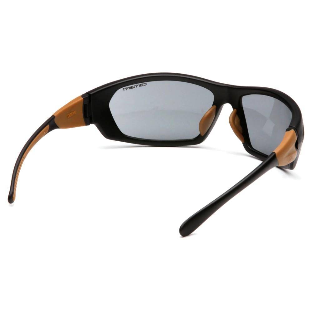 Pyramex Carbondale Heavy Duty Shooting Glasses Black and Tan with Grey Lens - Image 3