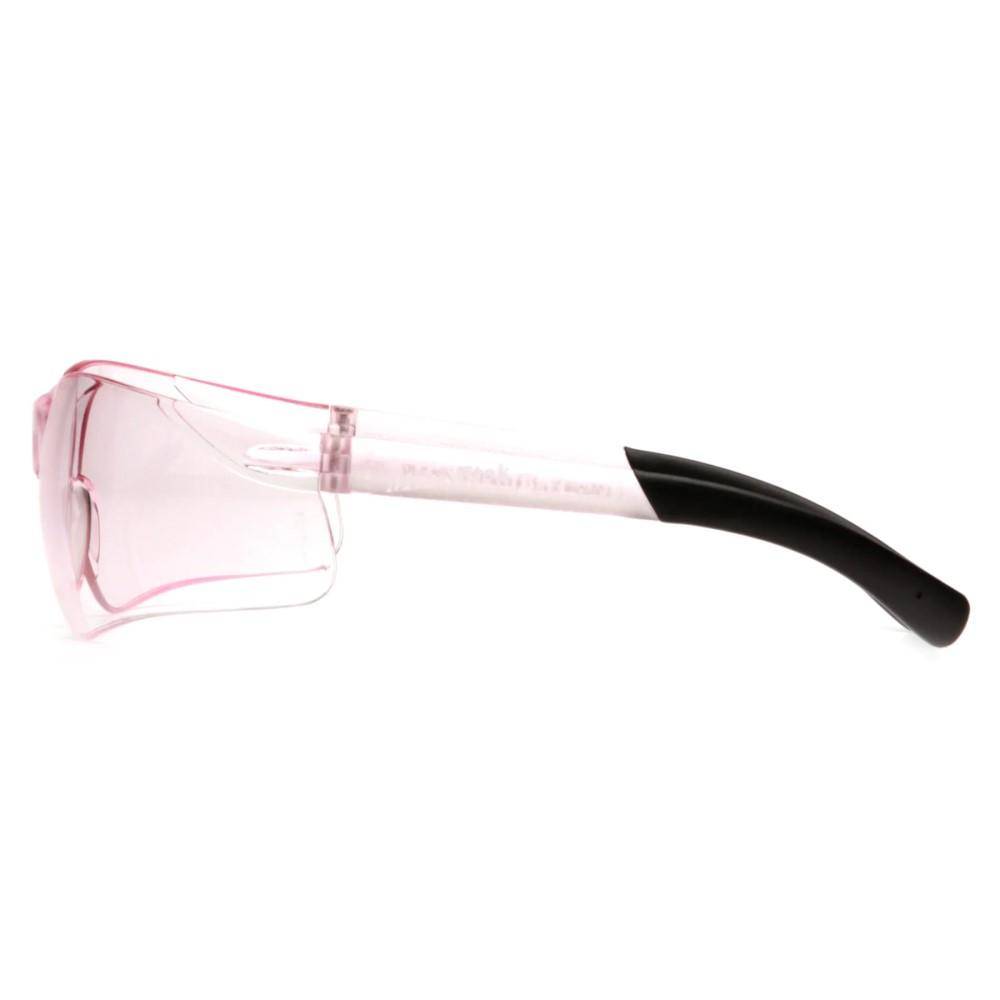 Pyramex Clear Mini Ztek Safety Glasses Pink with DP1000 32dB Earplugs - Image 2