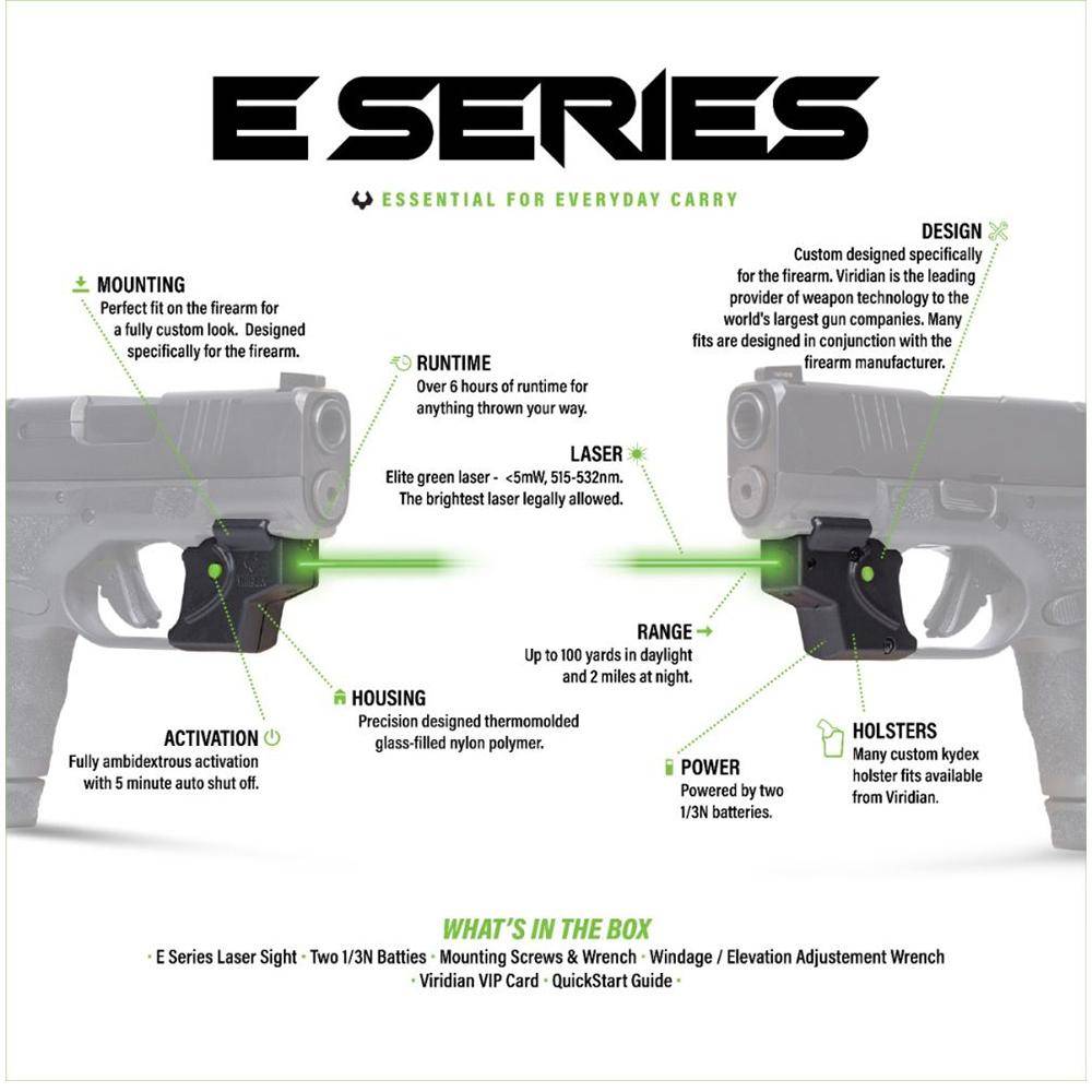 Viridian E Series Green Laser for Walther P22 - Image 3