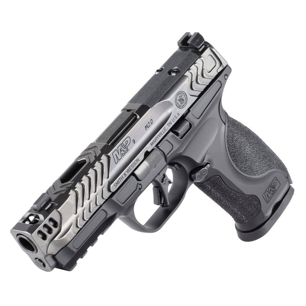 S&W PC M&P 9 M2.0 Metal Carry Comp Handgun 9mm Luger 17rd Magazine(2) 4.22" Barrel Optic Ready No Thumb Safety - Image 2