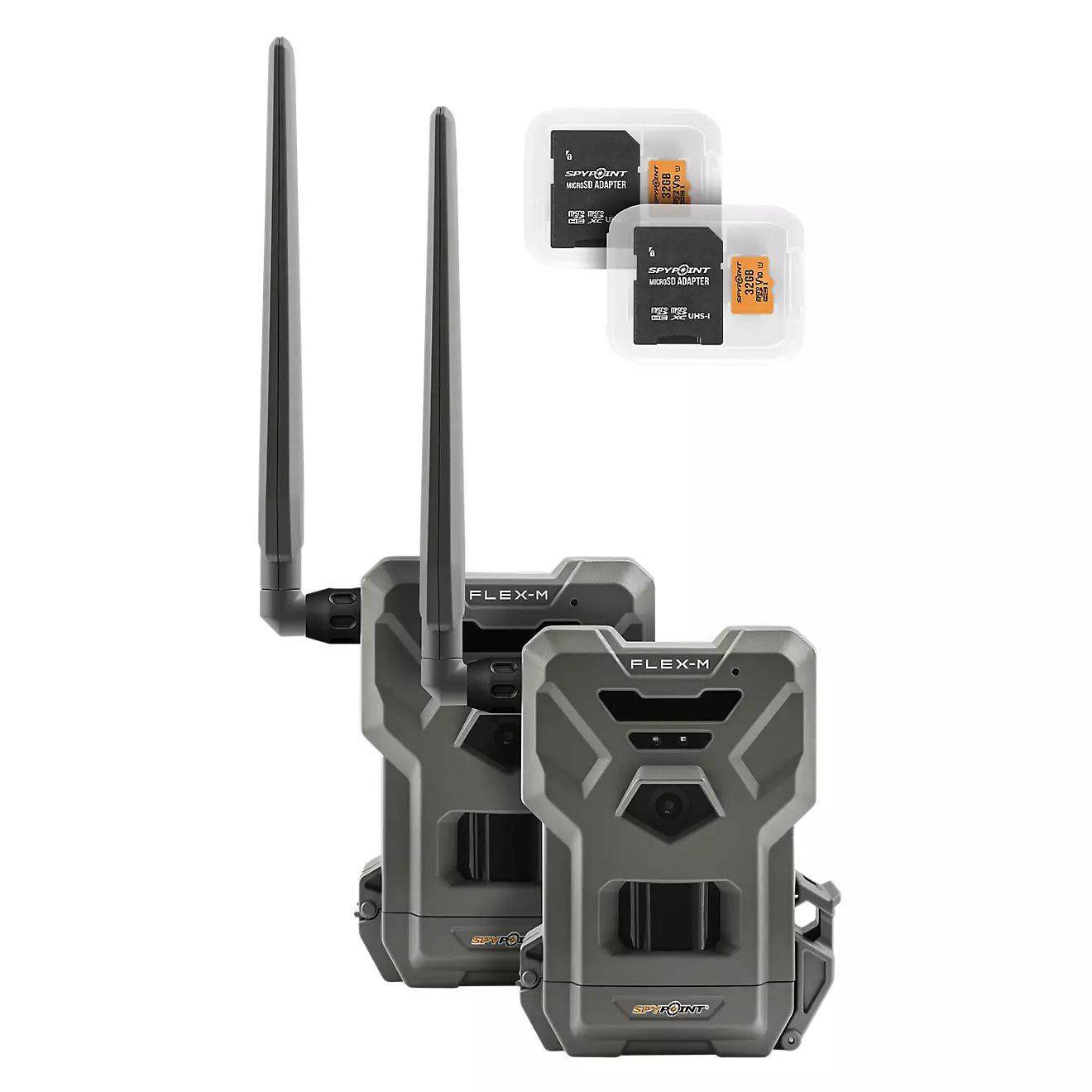 Spypoint FLEX-M Cellular Trail Camera - Twin Pack - Feather Arms